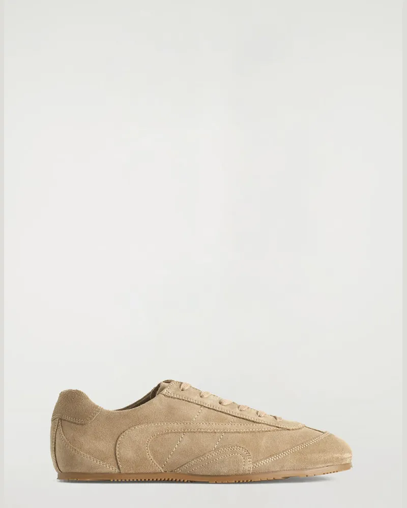 COS Schlichte Sneakers Aus Leder Beige