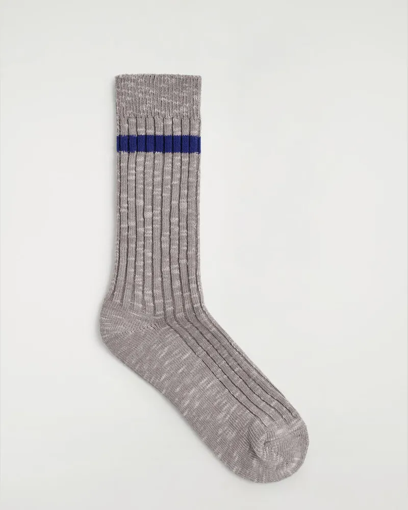 COS Dicke Socken Aus Rippstrick Grau
