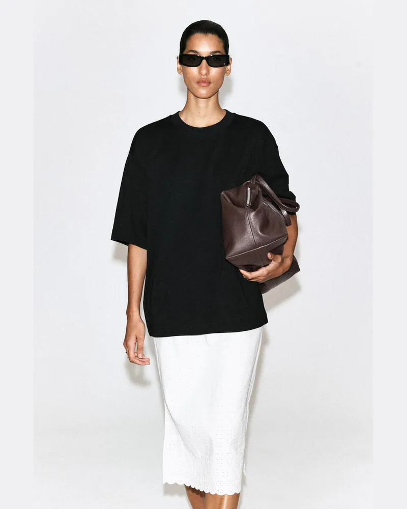 COS Oversized-T-Shirt Schwarz