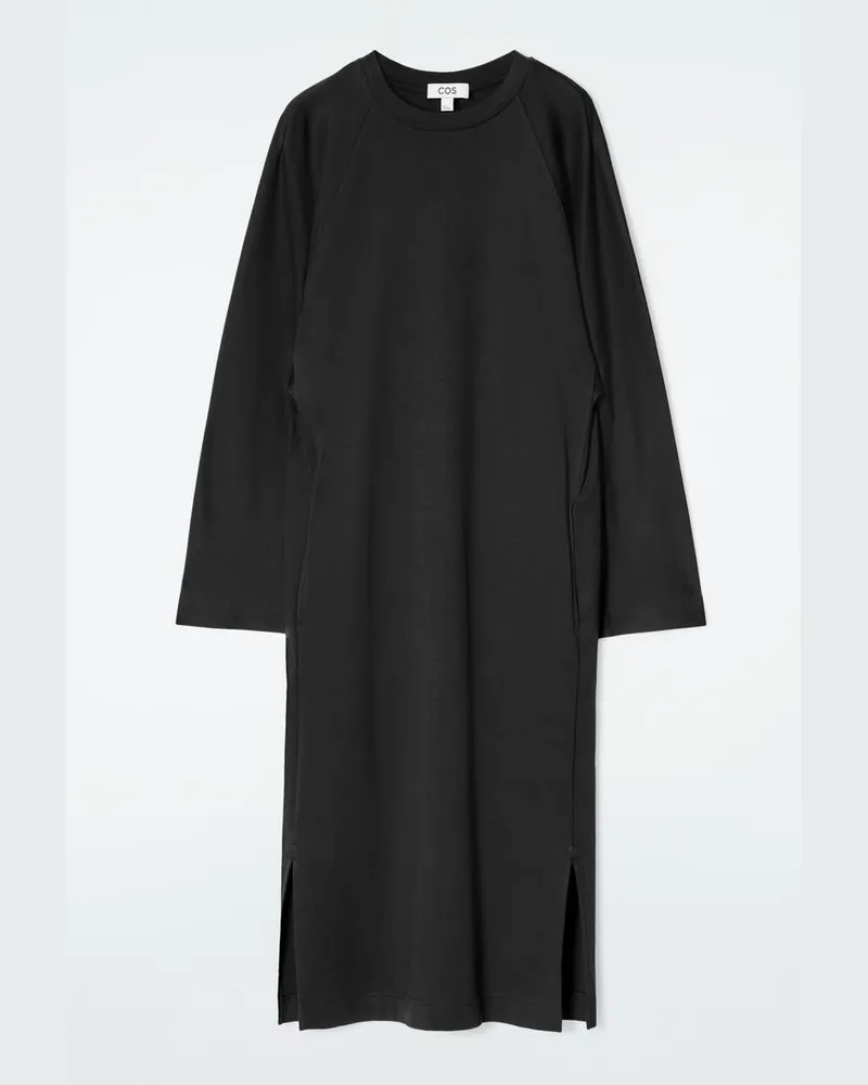 COS Column Dress Aus Jersey In Midilänge Schwarz