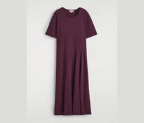 Drapiertes Midikleid Aus Baumwolle