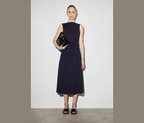 Baumwolljersey-Midikleid Mit Rüschen An Der Taille
