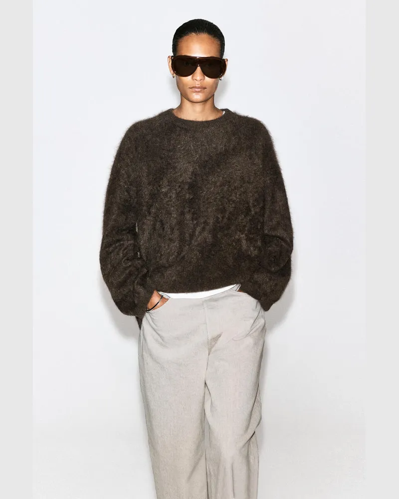 COS Kaschmirpullover Mit Rundhalsausschnitt Braun