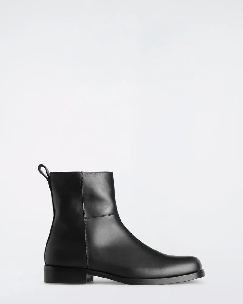 COS Ankle Boots Mit Karreeförmiger Zehenpartie Schwarz