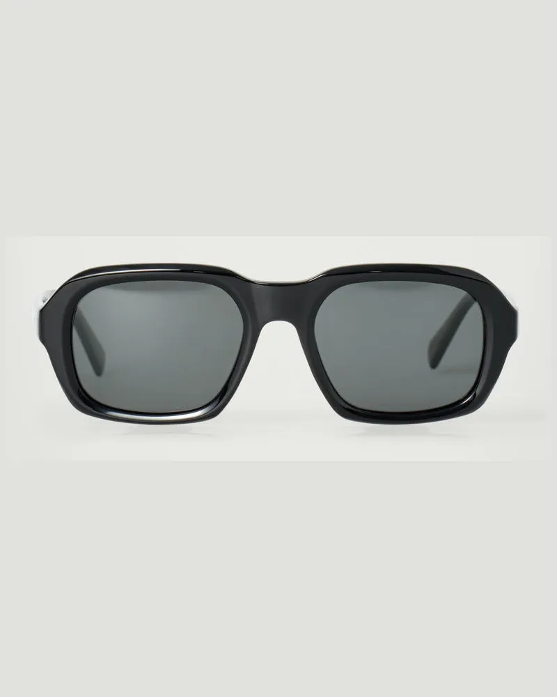 COS Eckige Pilotensonnenbrille Schwarz