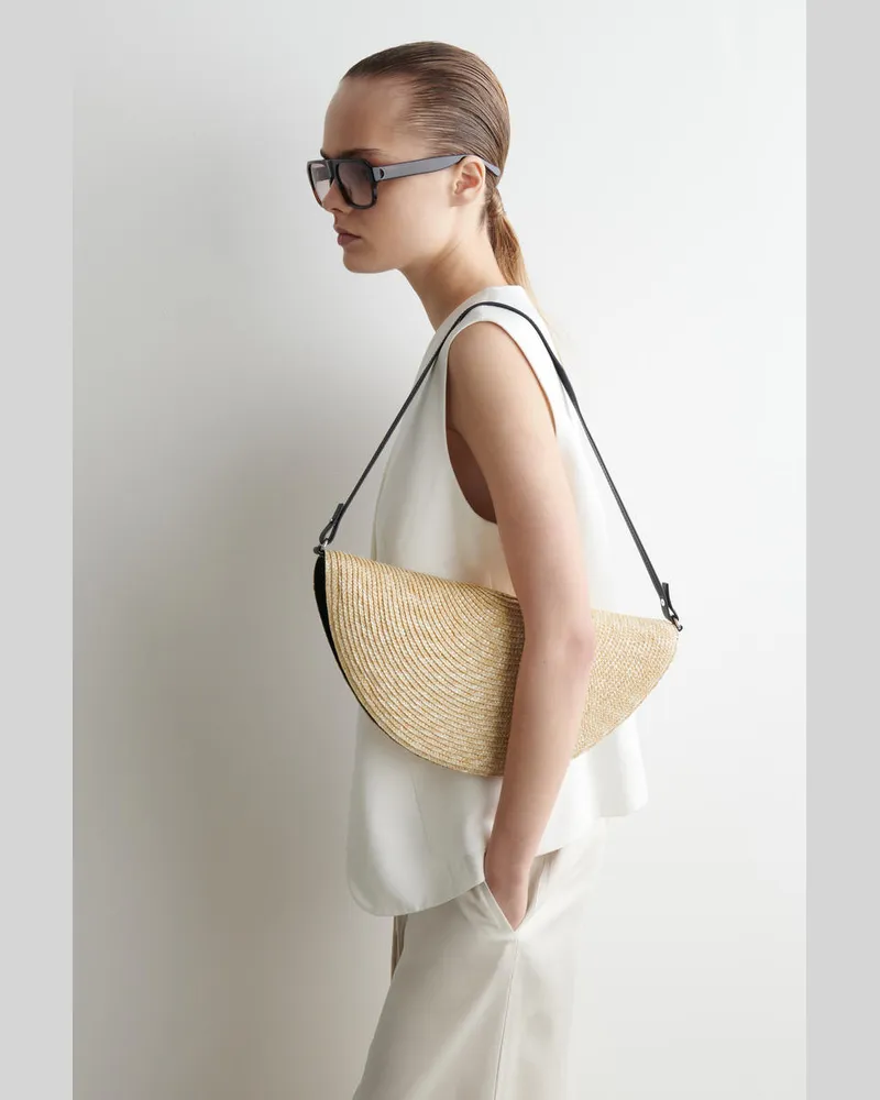 COS Soleil Clutch - Stroh Beige