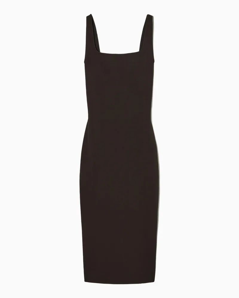 COS Strickkleid Mit Tiefem Rückenausschnitt Braun