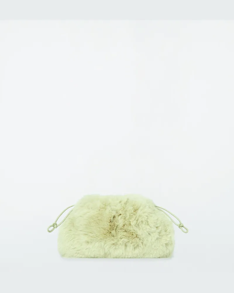 COS Kleine Cavatelli Clutch - Faux Fur Gelb