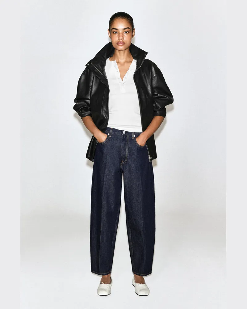 COS Umbra Schmal Zulaufende Jeans Blau