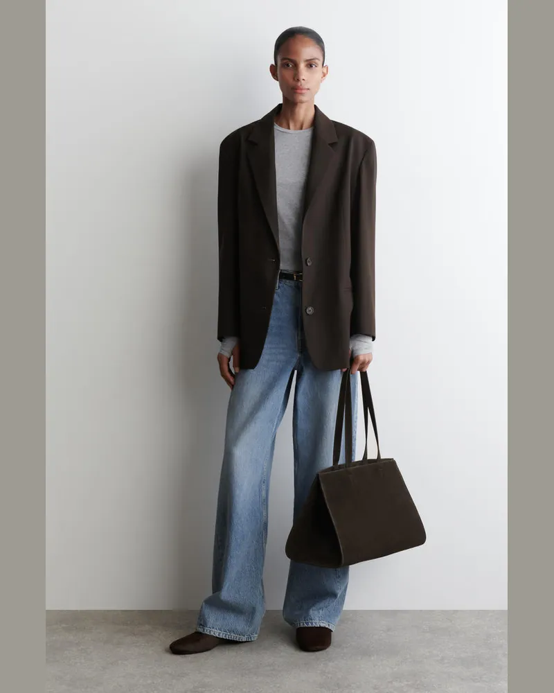 COS Mules Aus Ponyhaar Braun