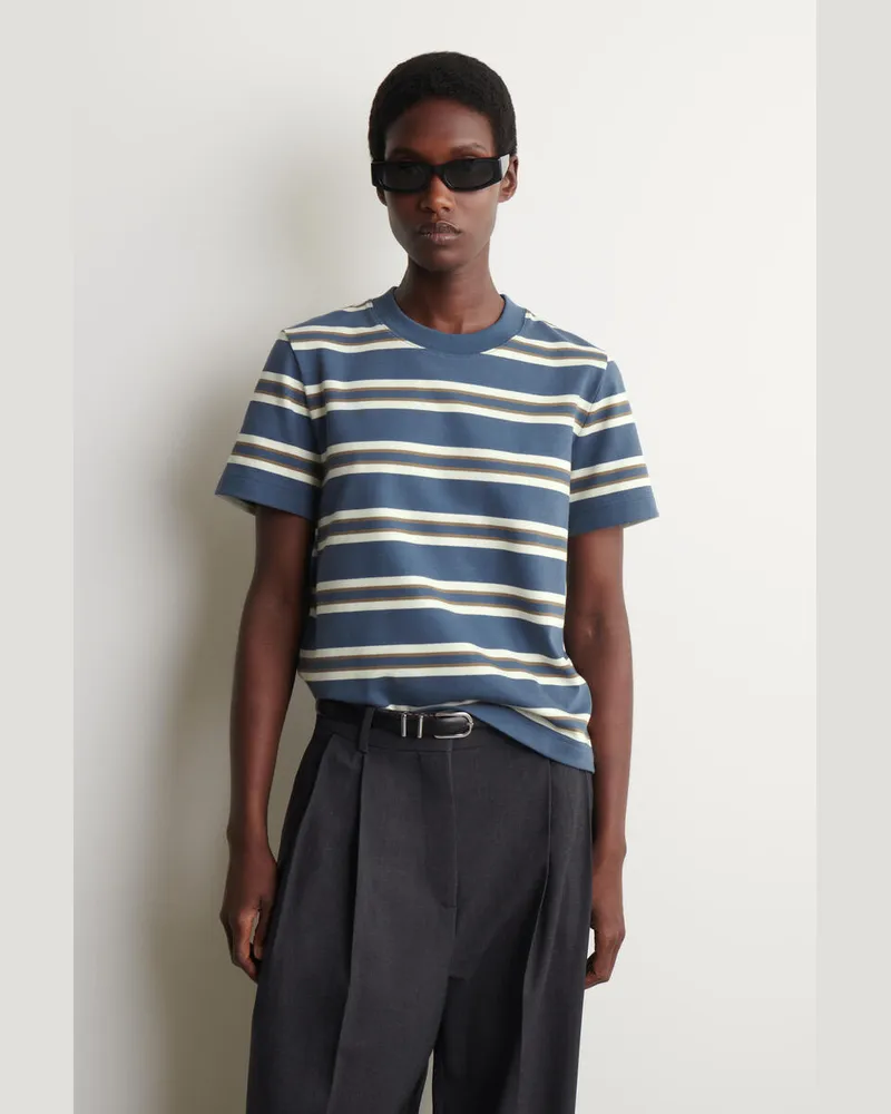 COS Schlichtes T-Shirt Weiß