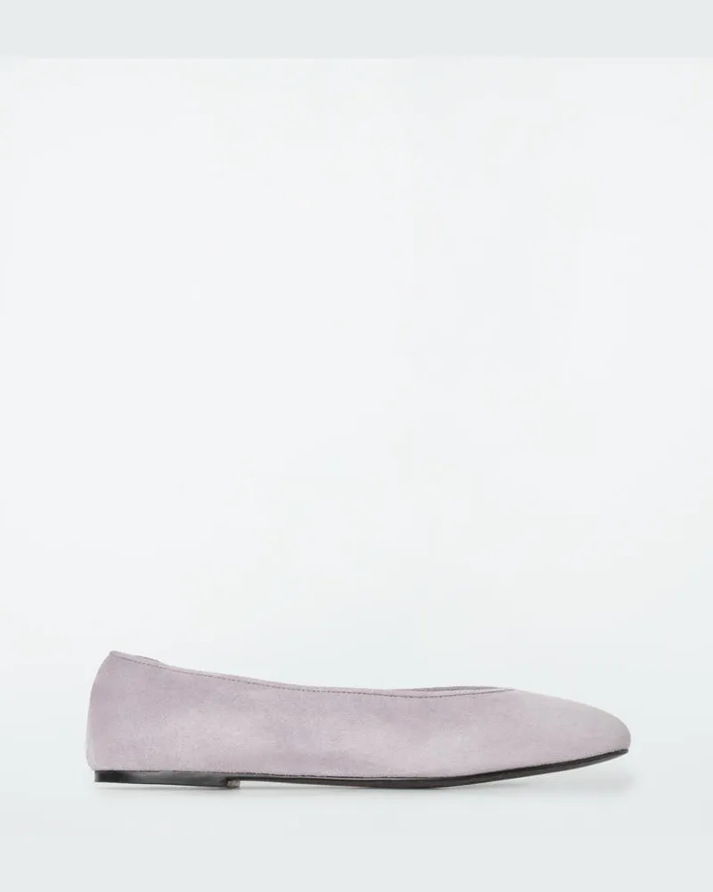 COS Ballerinas Aus Veloursleder Lila