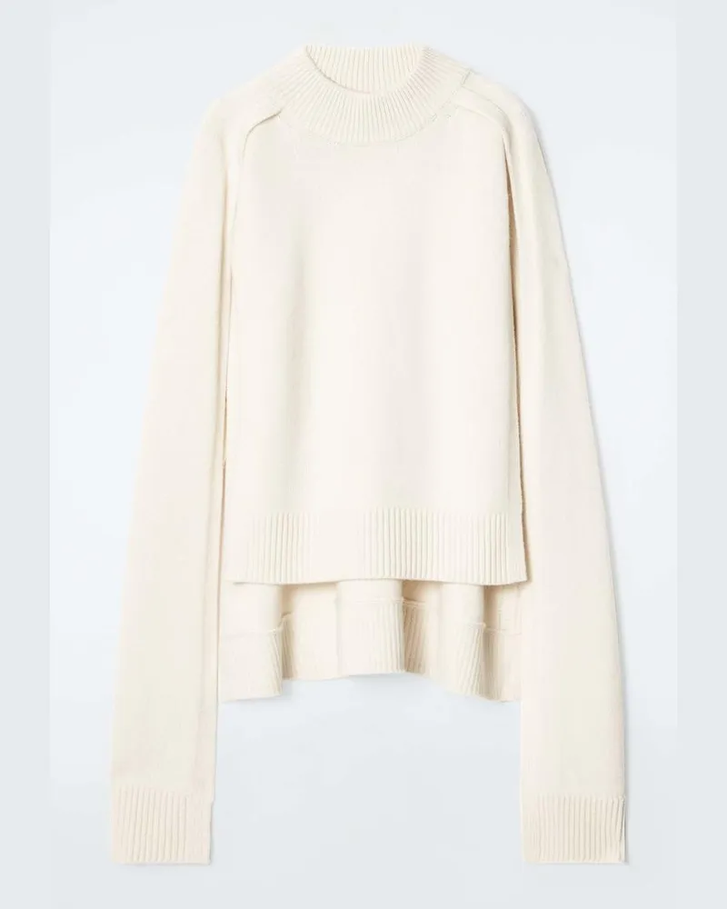 COS Hybrides Cape Aus Wolle Weiß