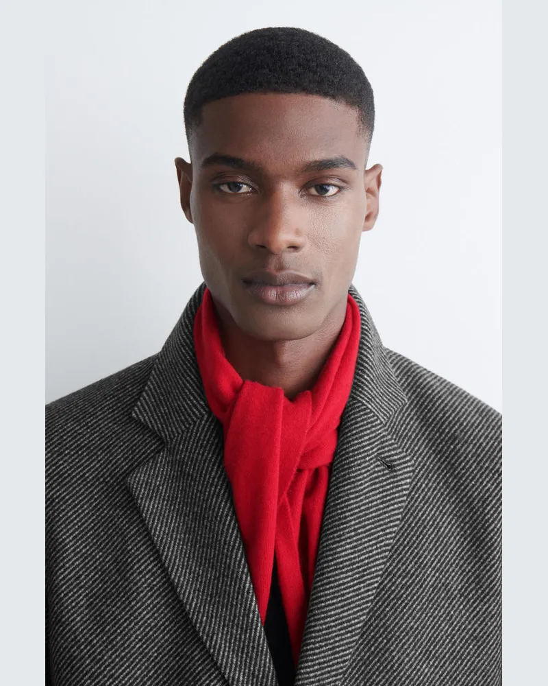 COS Dreieckstuch Aus Kaschmir Rot