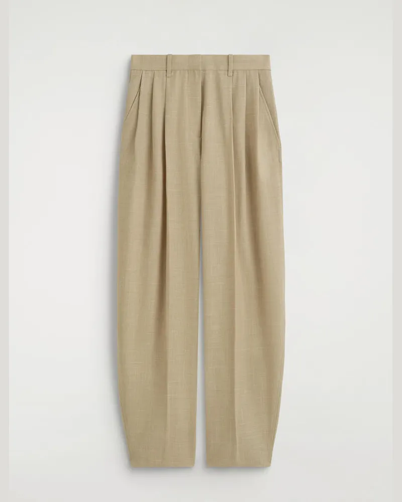 COS Tulpenhose Mit Falten Beige