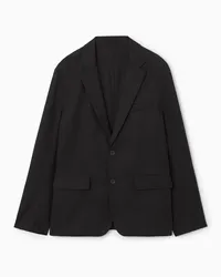 COS Unstrukturierter Blazer - Normale Passform Schwarz