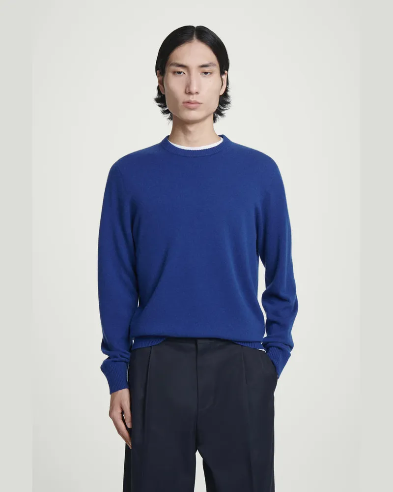 COS Kaschmirpullover Mit Rundhalsausschnitt Blau