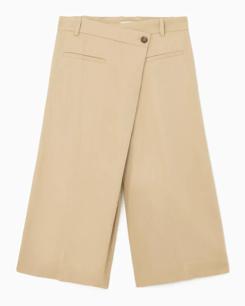 COS Culottes Mit Wickeldesign Beige