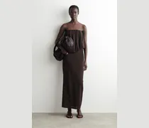 Mehrlagiges Bandeau-Maxikleid