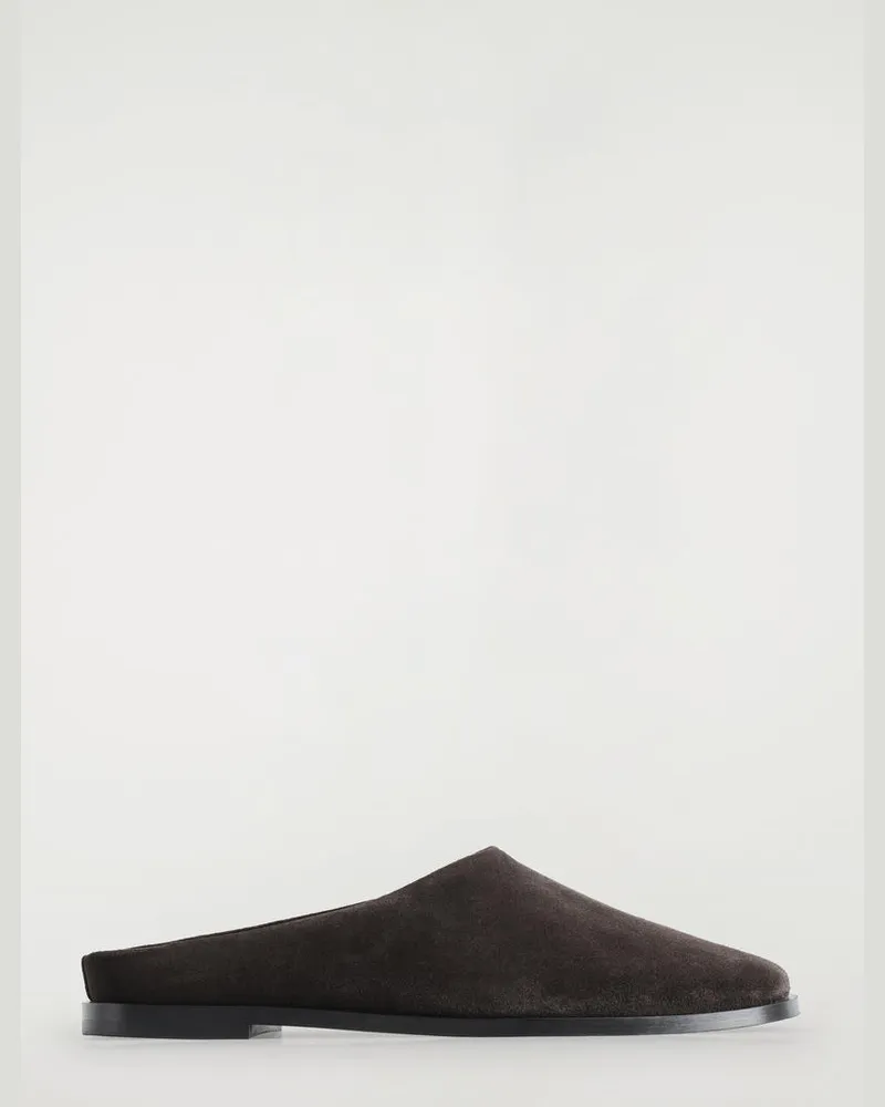 COS Klassische Mules Aus Veloursleder Braun