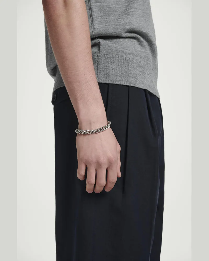 COS Markantes Kettenarmband Silberfarben