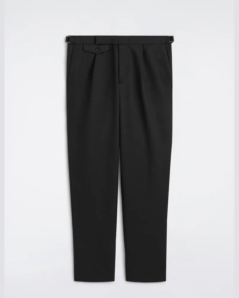 COS Schmale Wollhose Mit Geradem Bein Schwarz