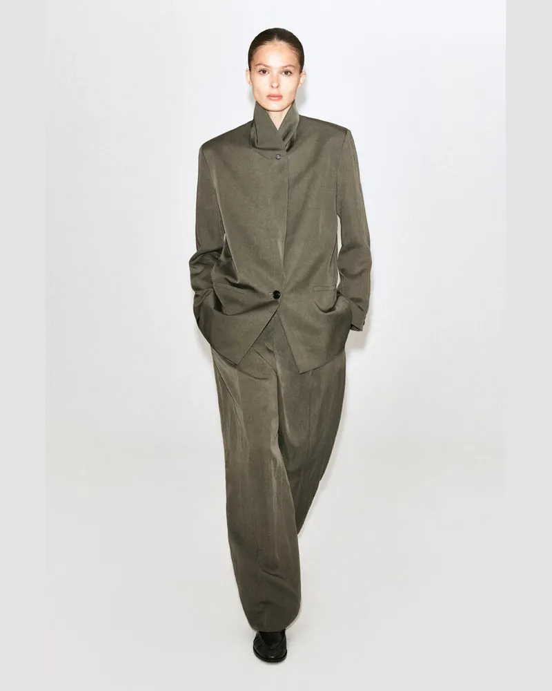 COS Fliessender Blazer Mit Schalkragen Beige