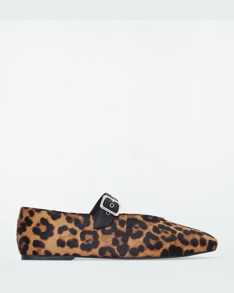 COS Ballerinas Aus Ponyhaarleder Mit Leoparden-Print Mehrfarbig