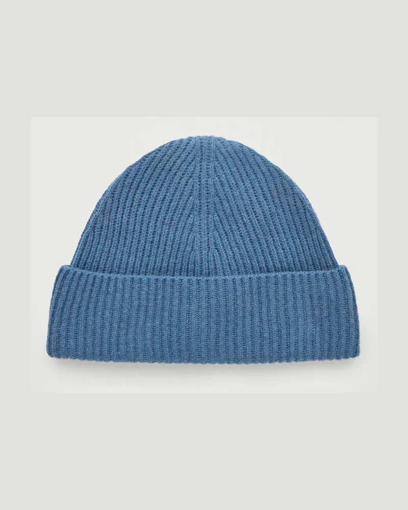 COS Beanie Aus Wolle Blau