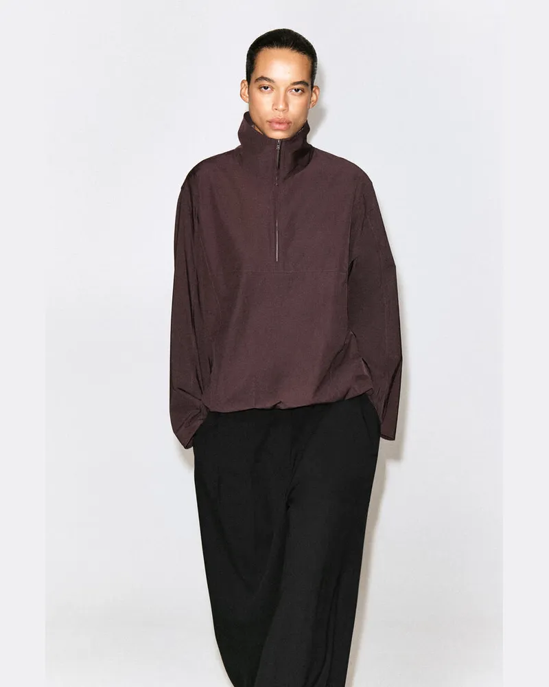 COS Blousonhemd Mit Reissverschluss Braun