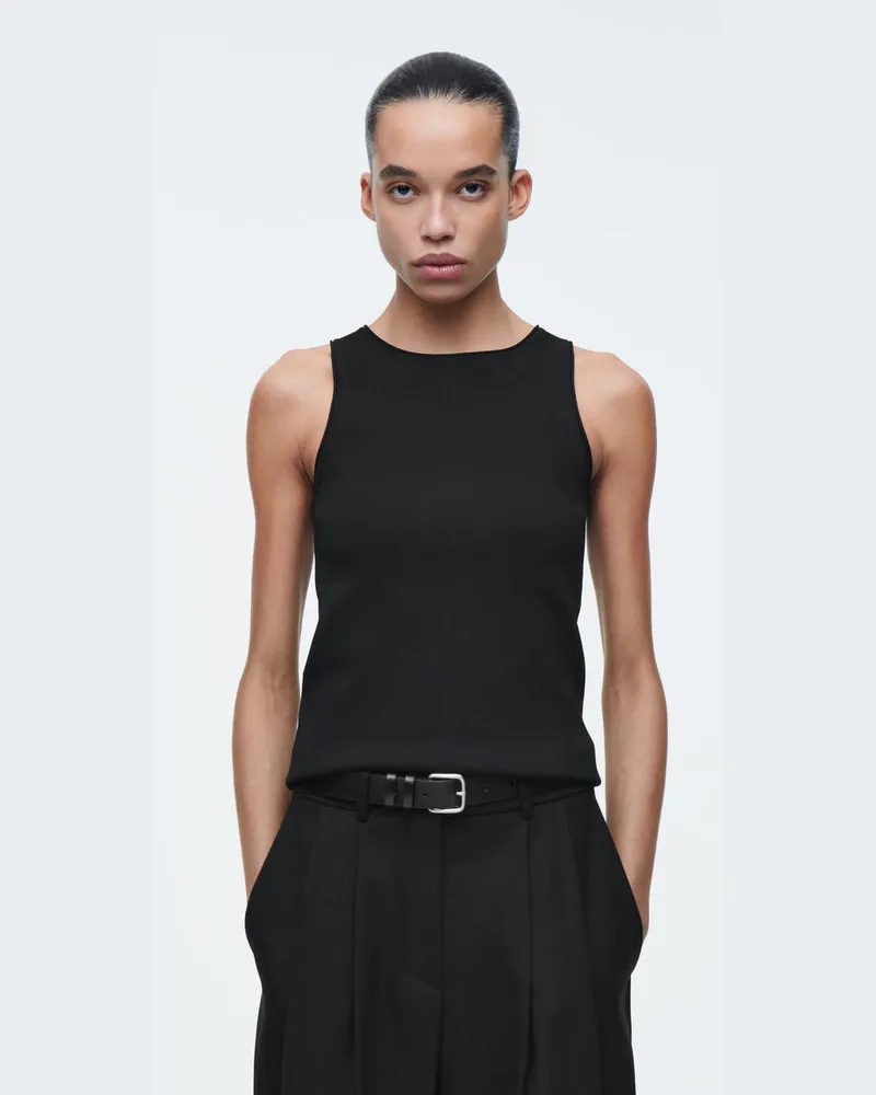 COS Strick-Tanktop Mit Röhrenförmigen Besätzen Schwarz