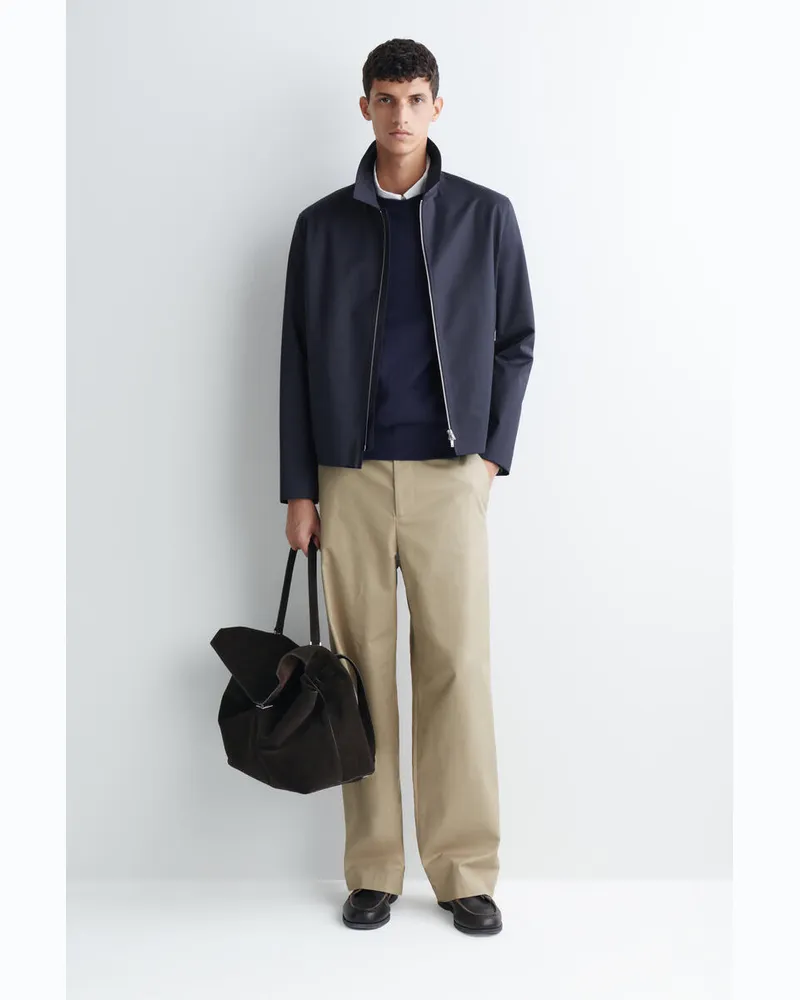 COS Lockere Chinohose Aus Baumwolle Mit Weitem Bein Beige