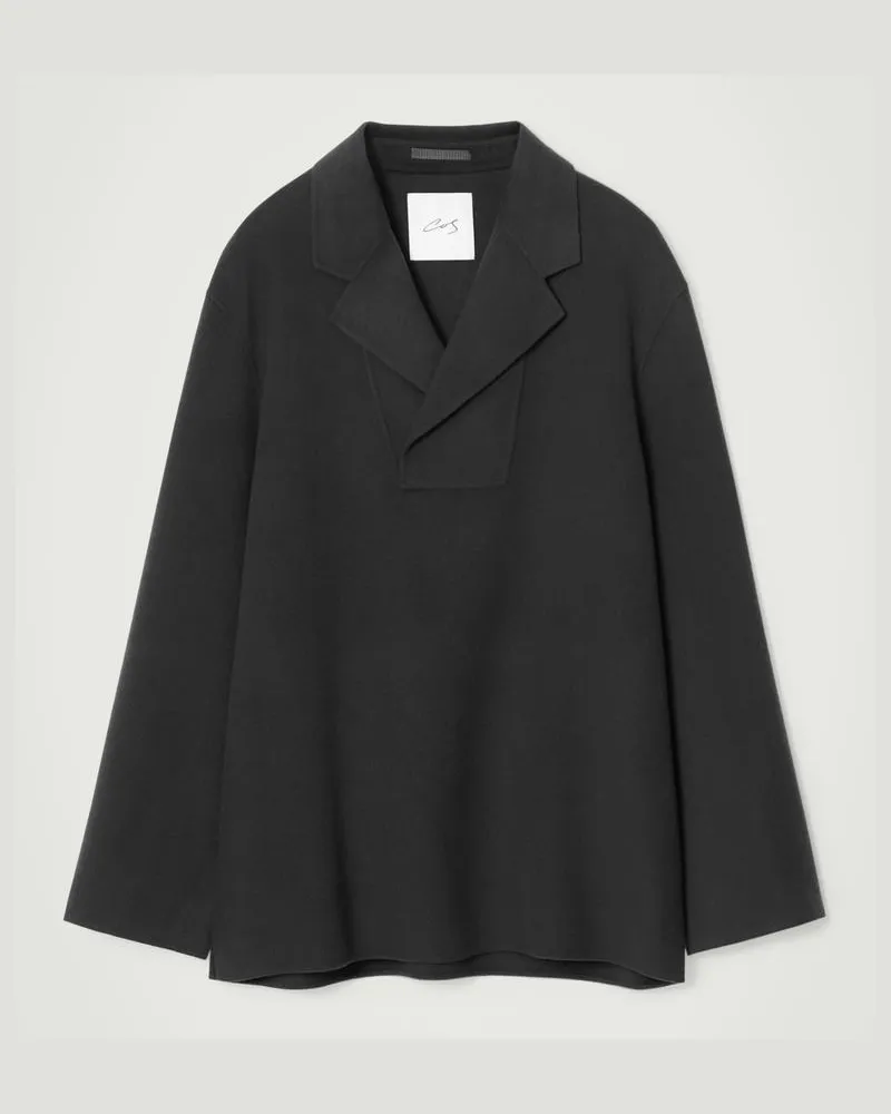 COS Die Hemdjacke Mit Kurzer Knopfleiste Schwarz