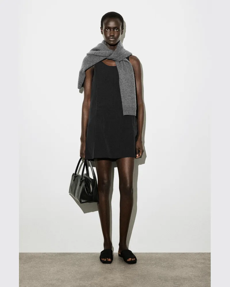 COS Minikleid Aus Nylon Mit Jerseyeinsätzen Schwarz