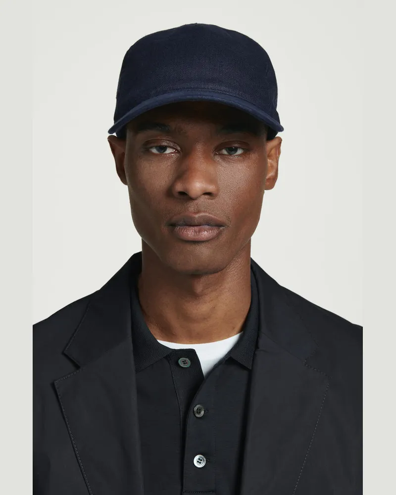COS Basecap Aus Leinen Blau