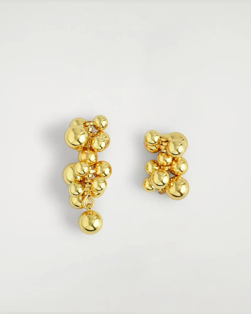 COS Ungleiche Ohrstecker Goldfarben