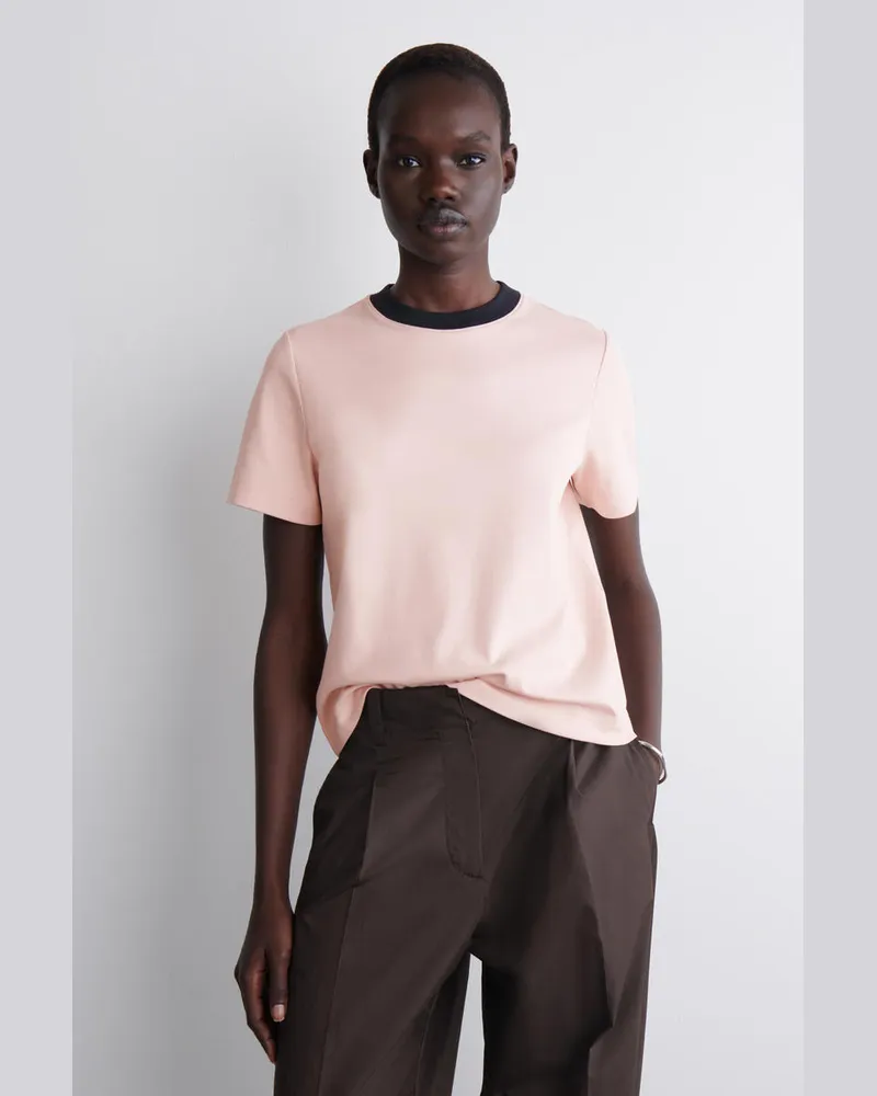 COS Schlichtes T-Shirt Mit Normaler Passform Rosa
