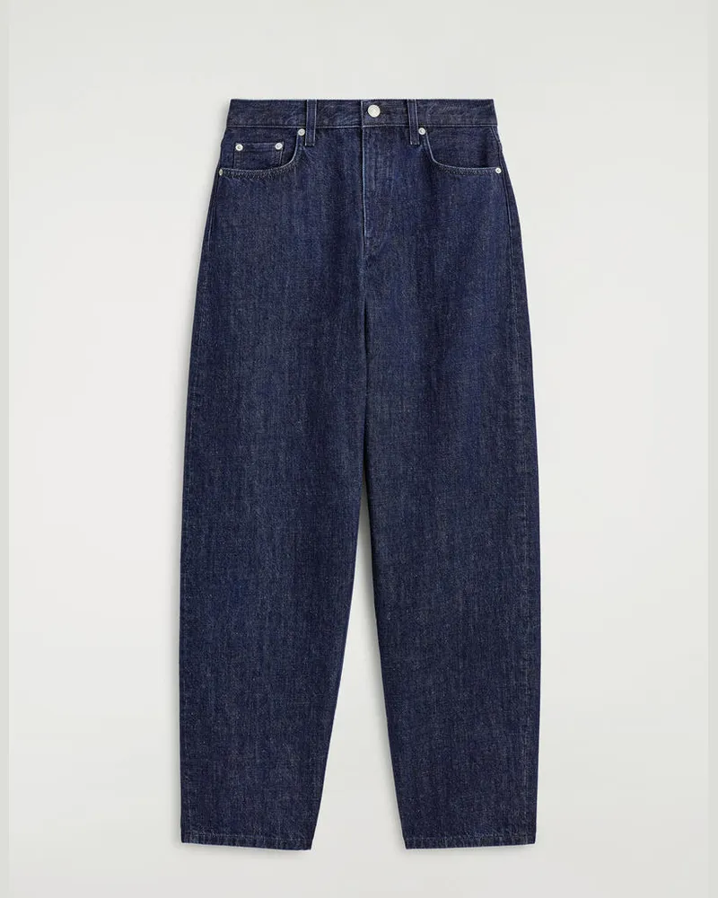 COS Bay Jeans Mit Barrel-Bein Blau