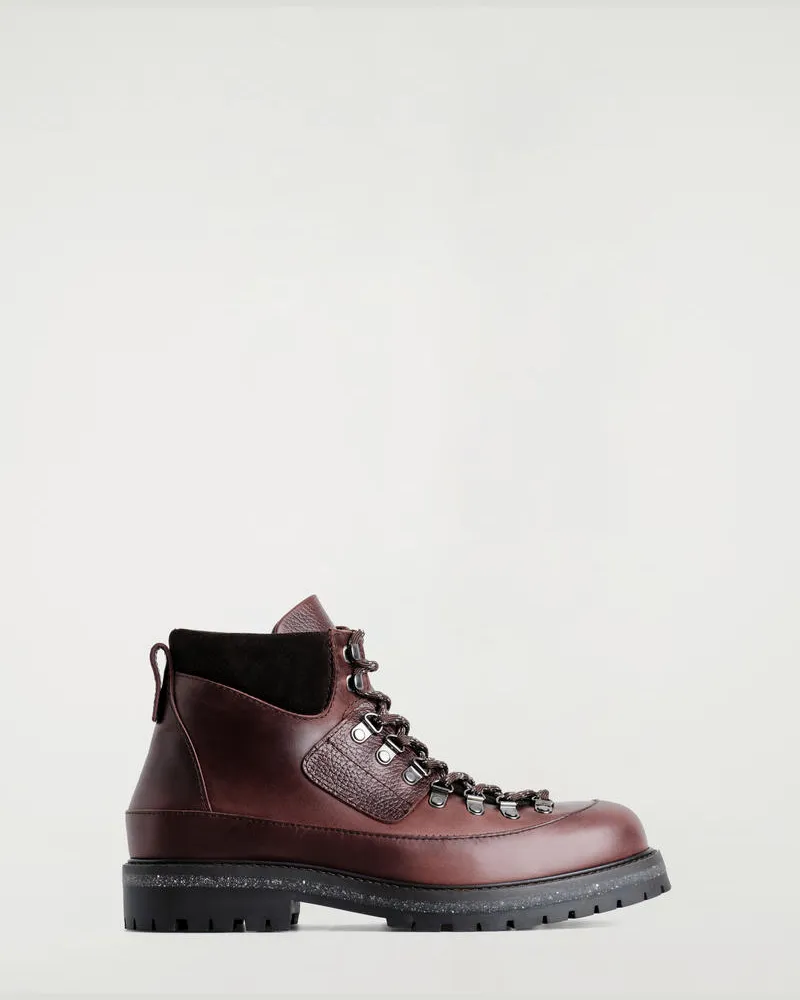 COS Wanderstiefel Aus Leder Braun