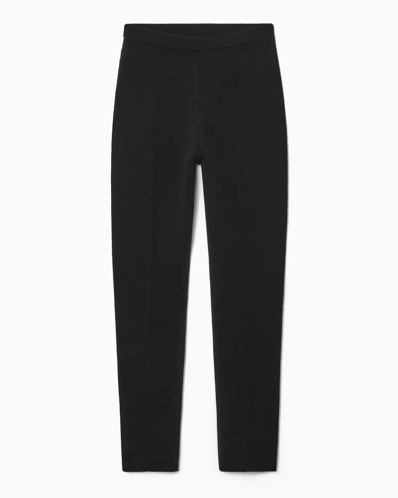 COS Strickhose Mit Schmaler Passform Schwarz