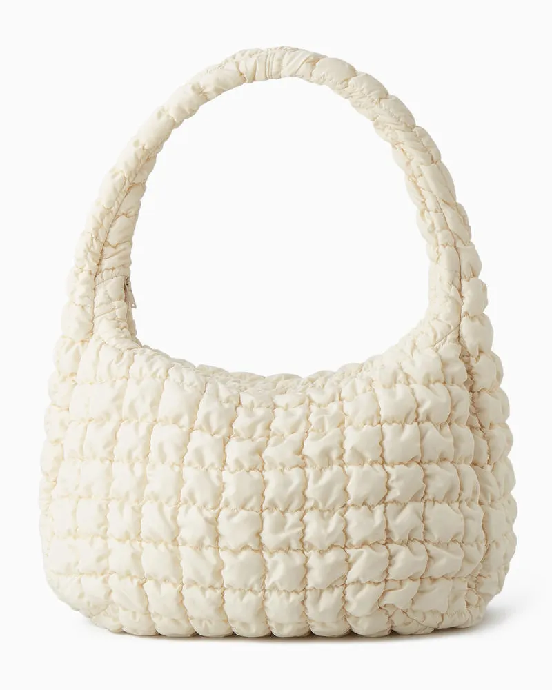 COS Grosse Gesteppte Umhängetasche Beige