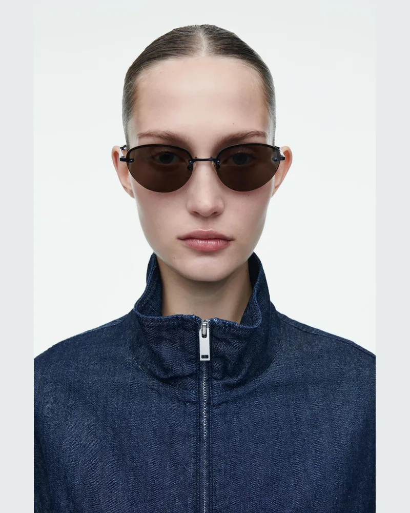 COS Daze Sonnenbrille - Cat-Eye Braun