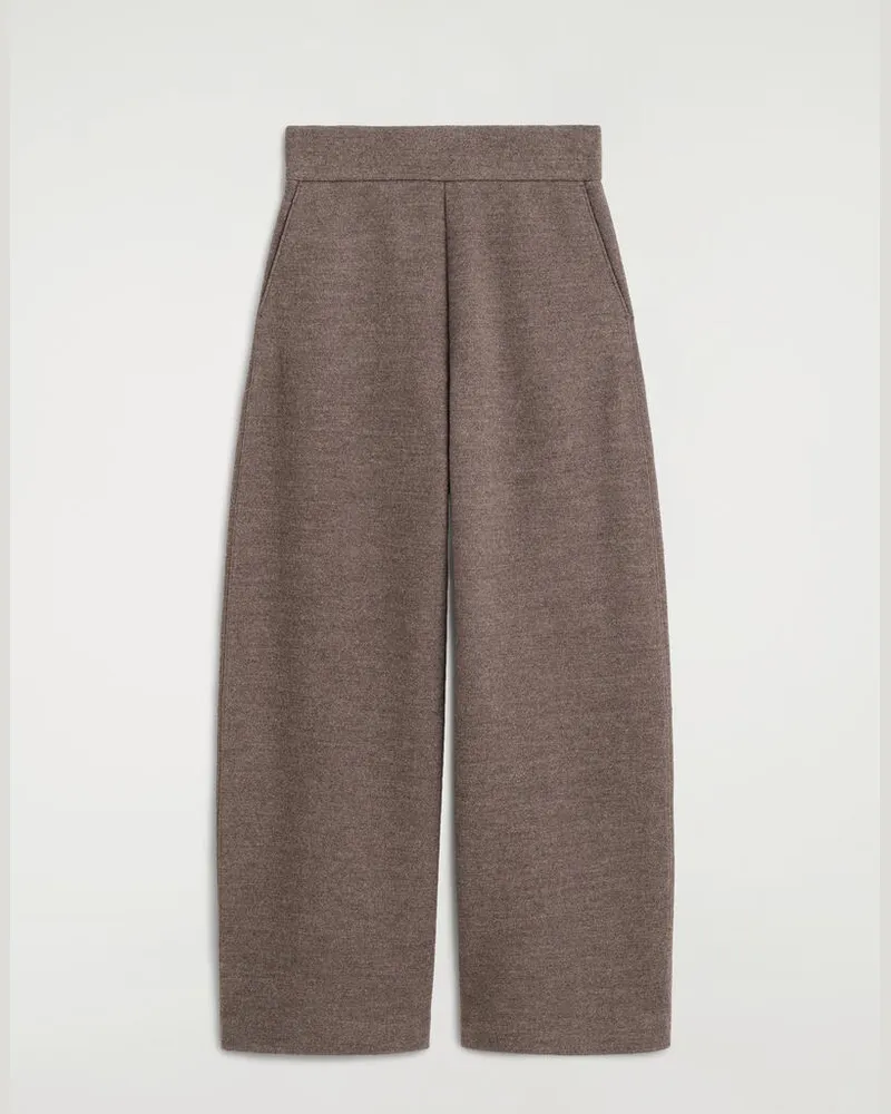 COS Hose Aus Gekochtem Woll-Mix Mit Barrel-Bein Beige