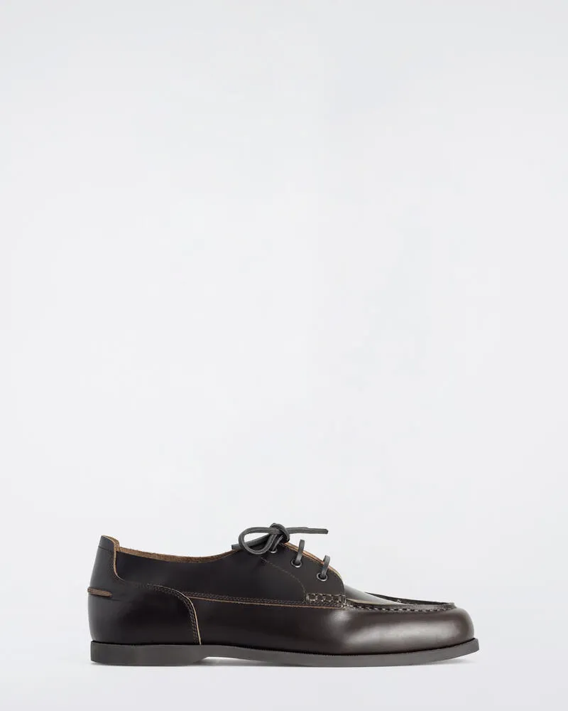 COS Bootsschuhe Aus Leder Braun