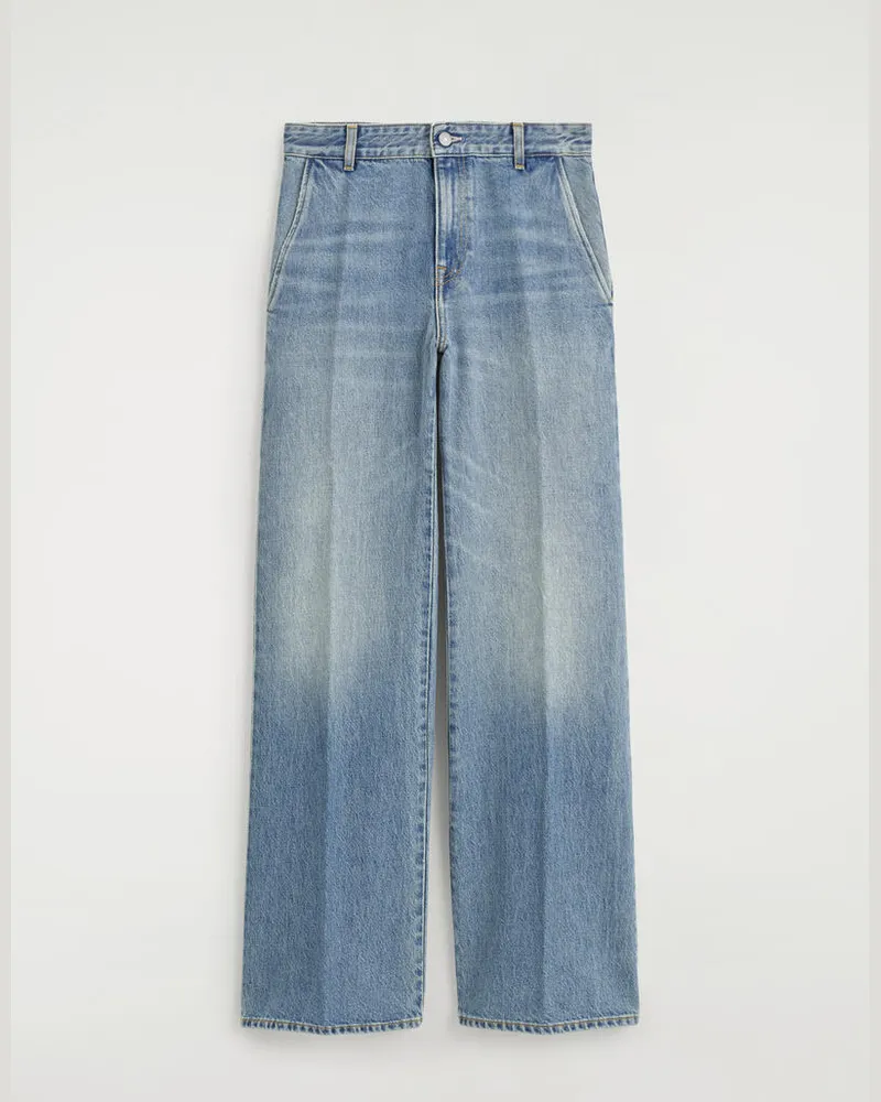 COS Hose Aus Denim Mit Geradem Bein Blau