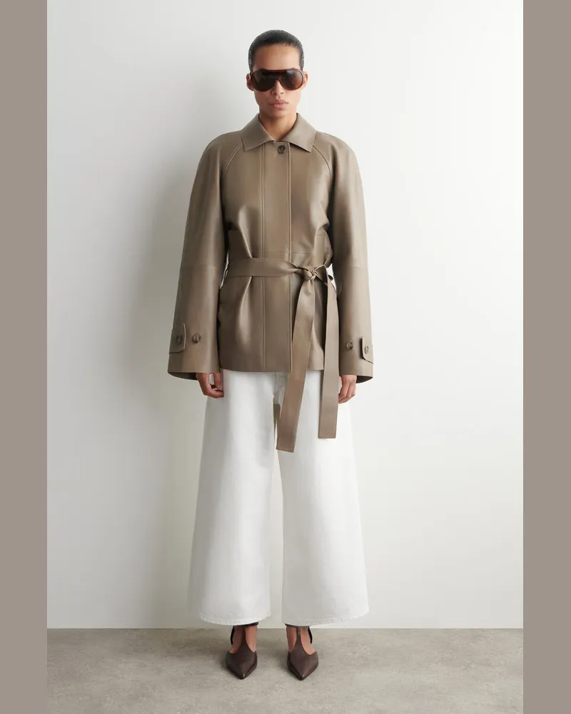 COS Culottes Aus Denim Weiß