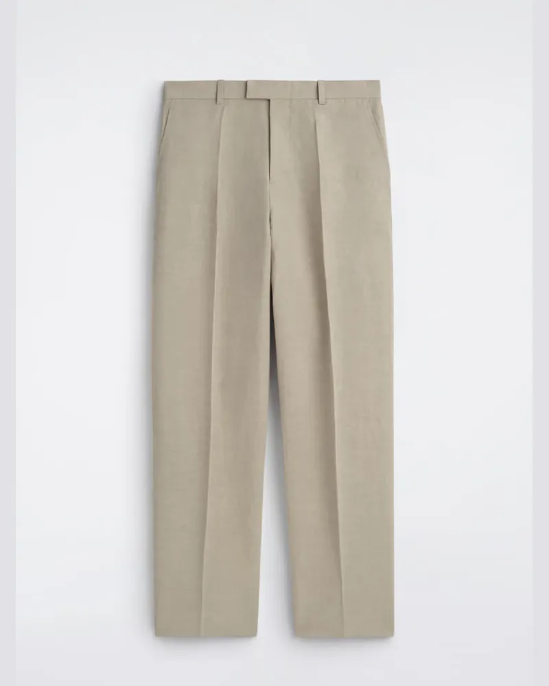 COS Lockere Leinenhose Mit Geradem Bein Beige