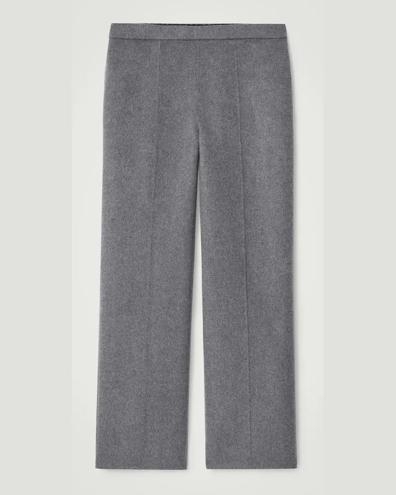 COS Hose Aus Doubleface-Wolle Mit Geradem Bein Grau