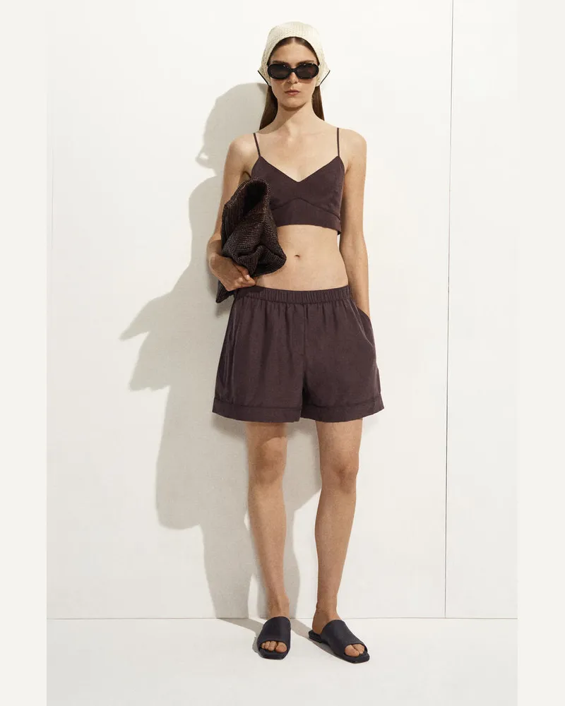COS Bralette Aus Seide Braun
