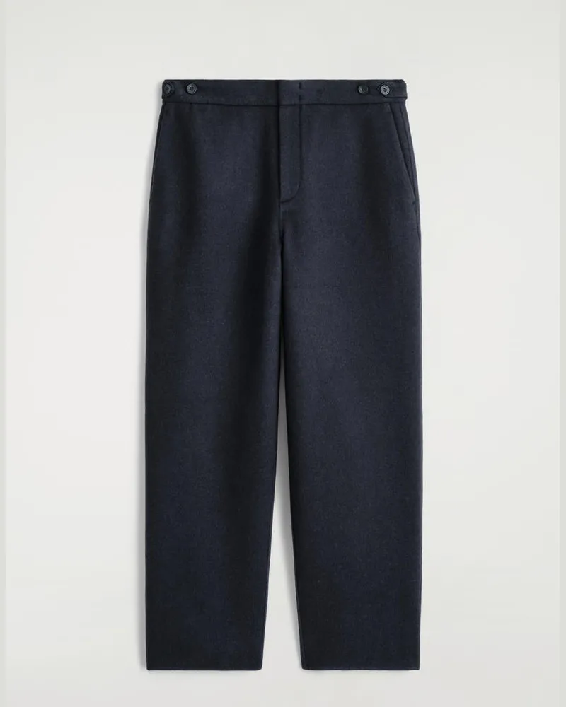 COS Wollhose Mit Schmal Zulaufendem Bein Blau